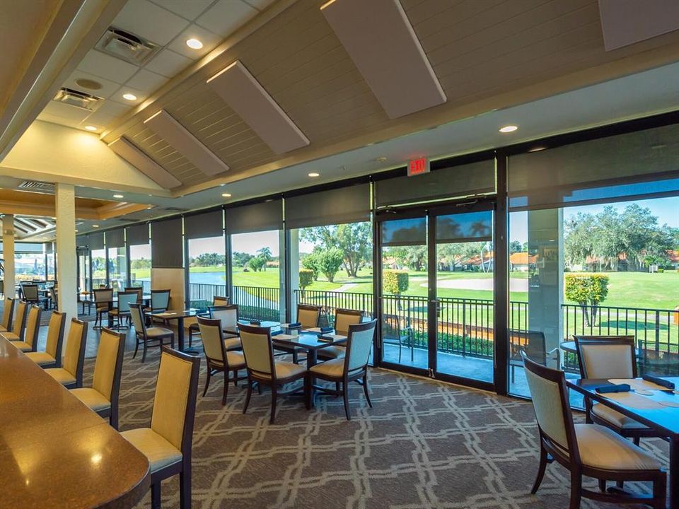 Clubhouse overlooking golf course