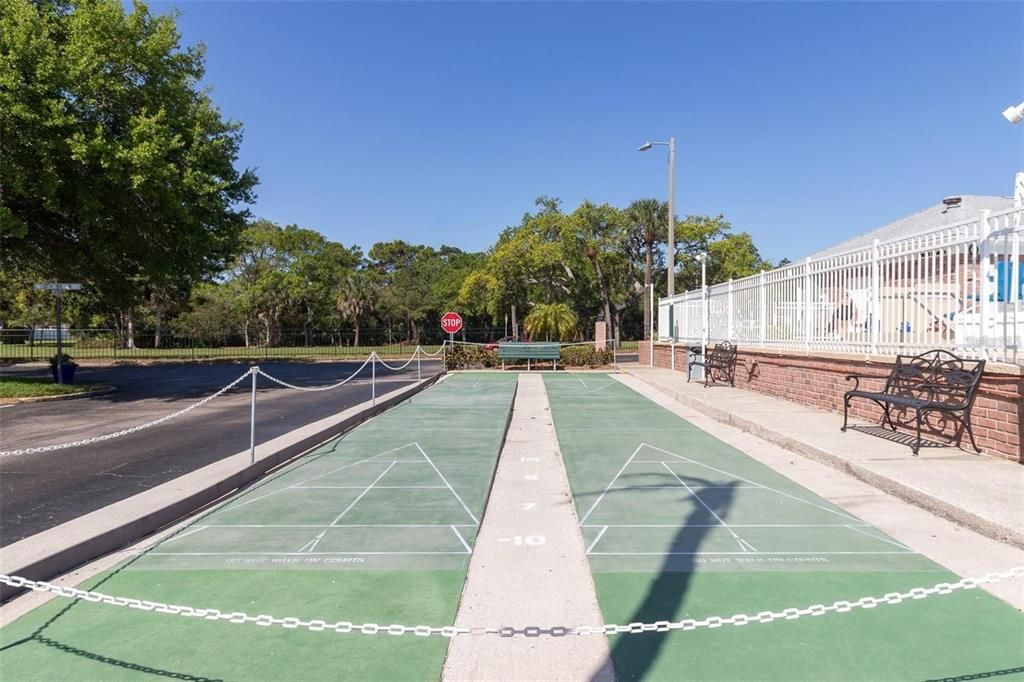 Shuffleboard courts