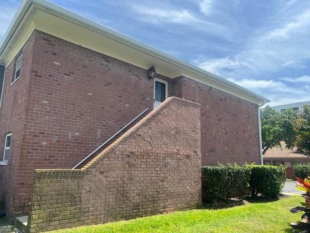 View of your own private rear stairway,