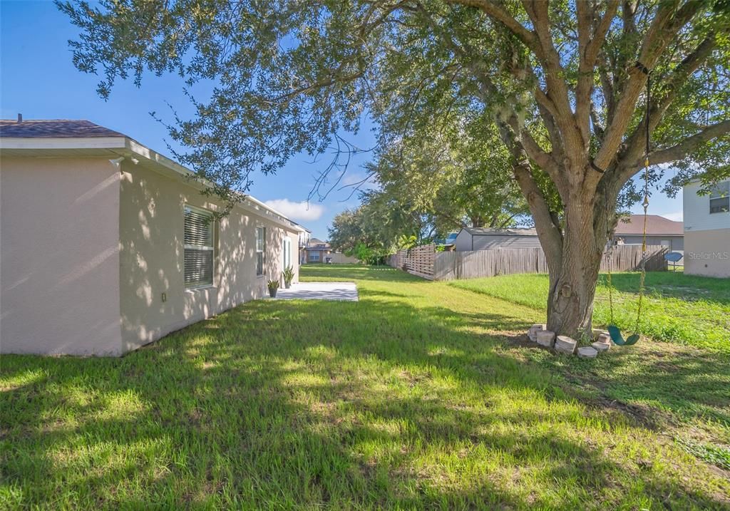 large backyard