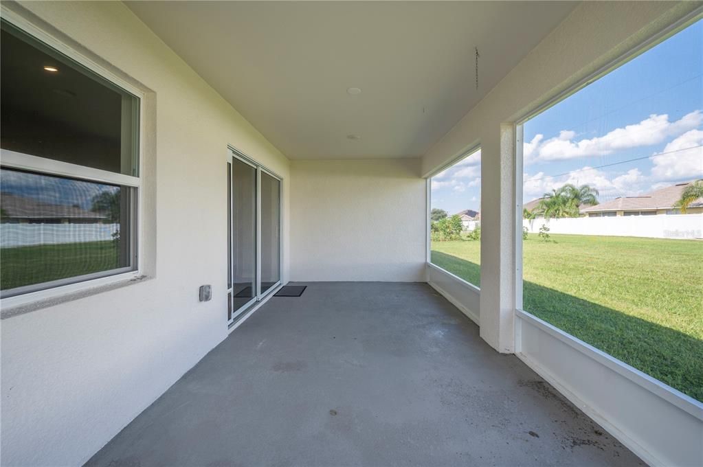 Screened in back porch