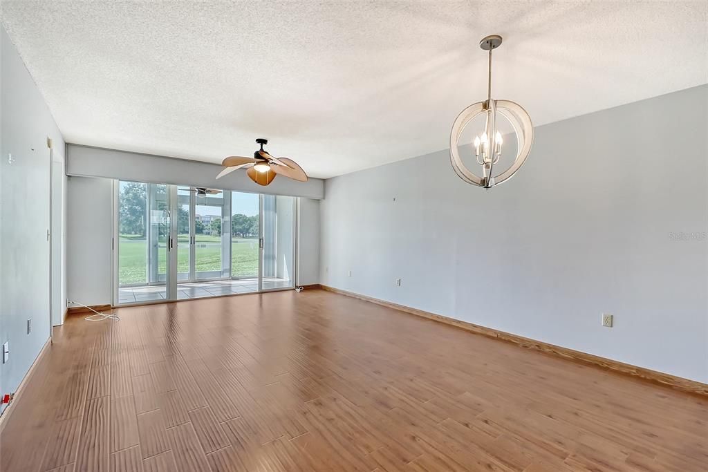 Living room Dining room