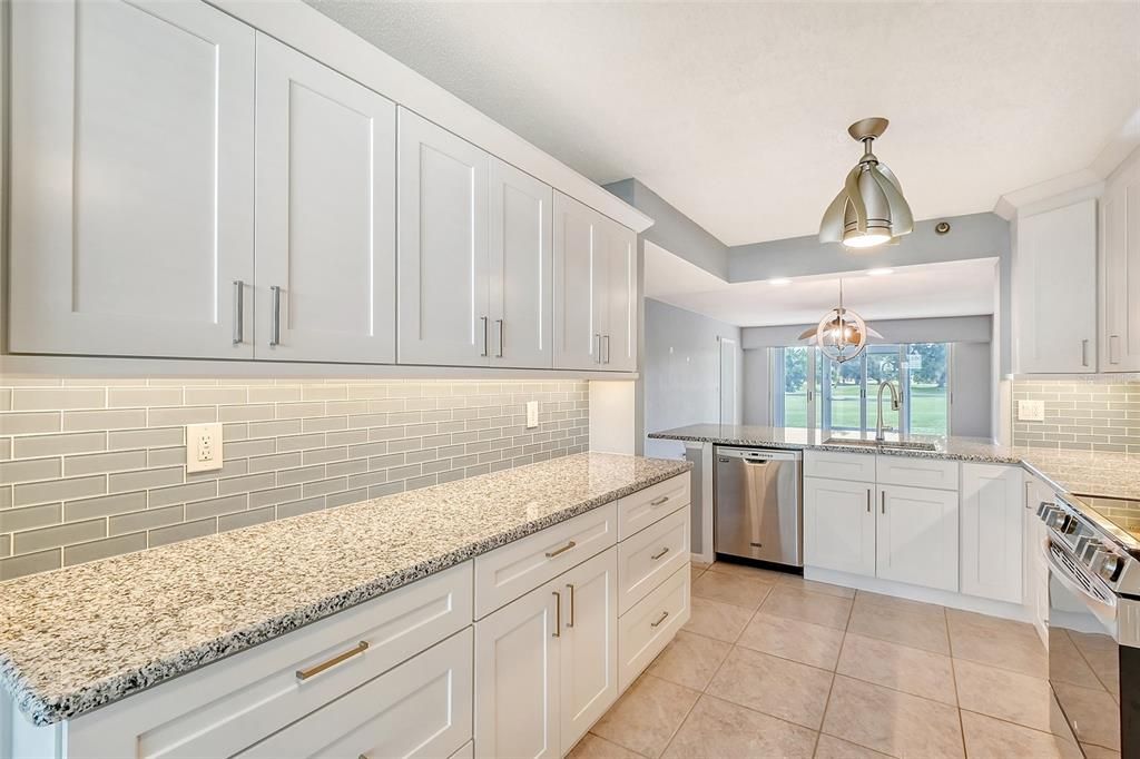 Loads of cabinets and counter space