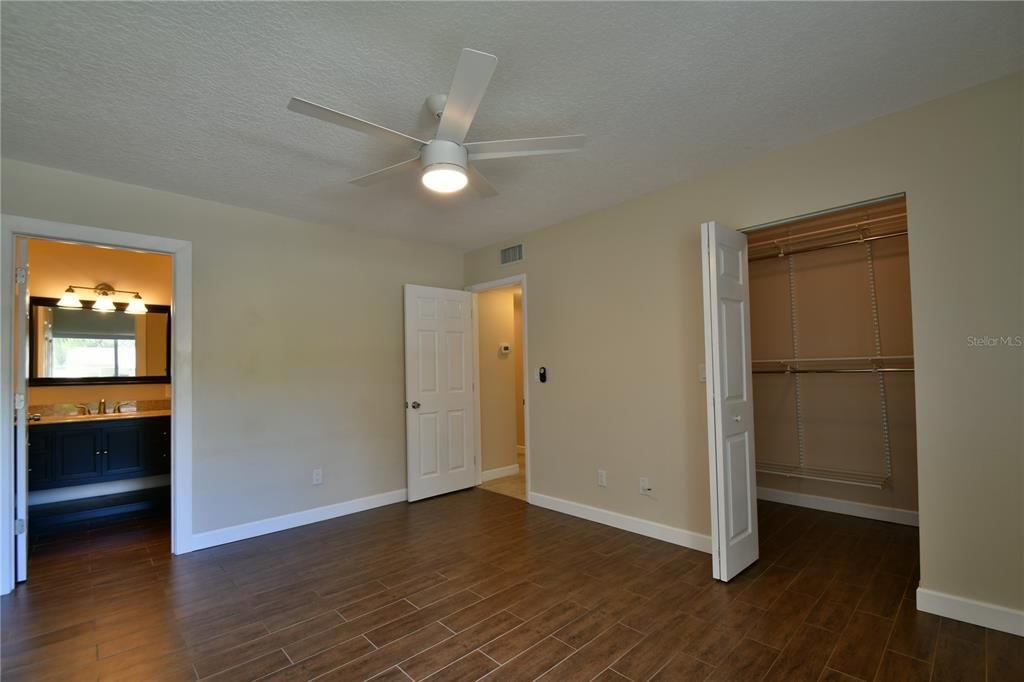 Master bedroom with attached bath