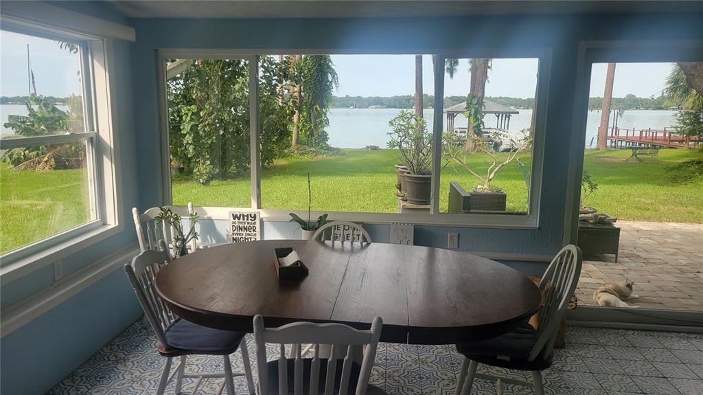 Dining room/Florida room view