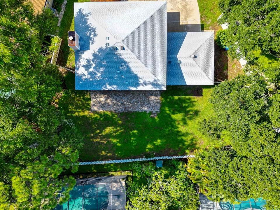 Aerial of Back Yard