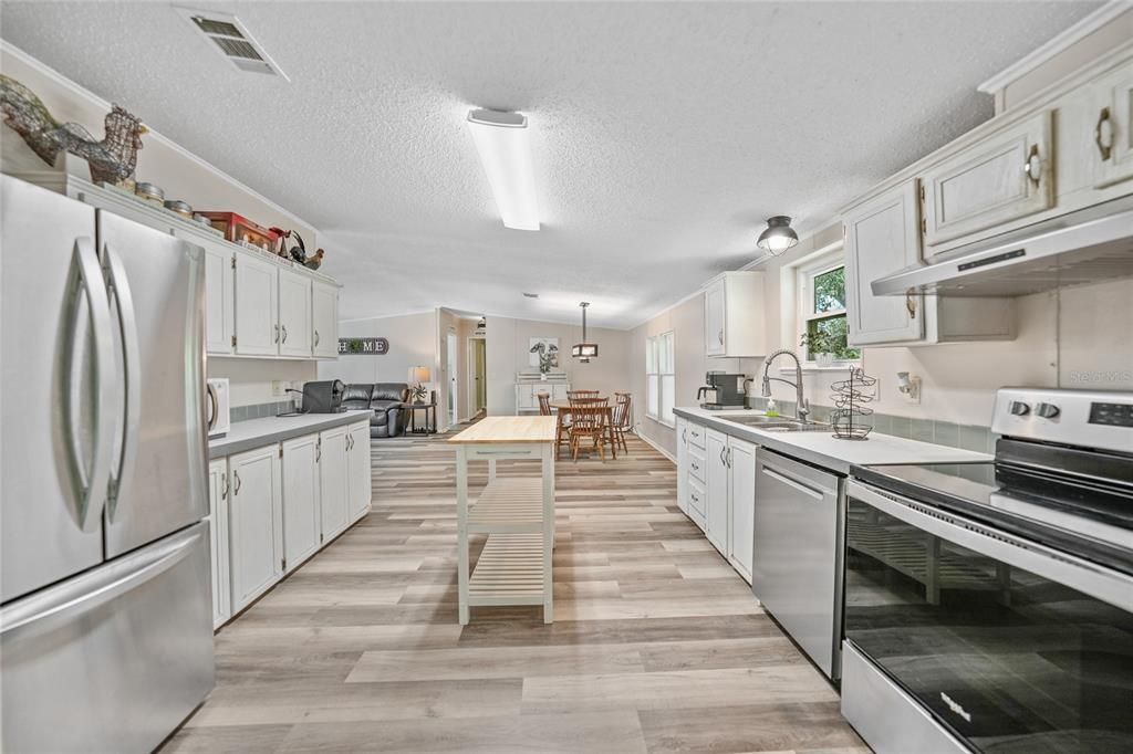 Kitchen and dining room