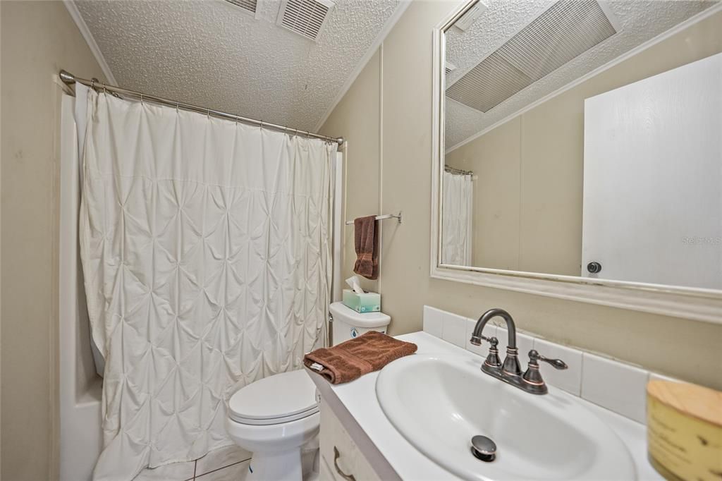 Guest bathroom - tub and shower