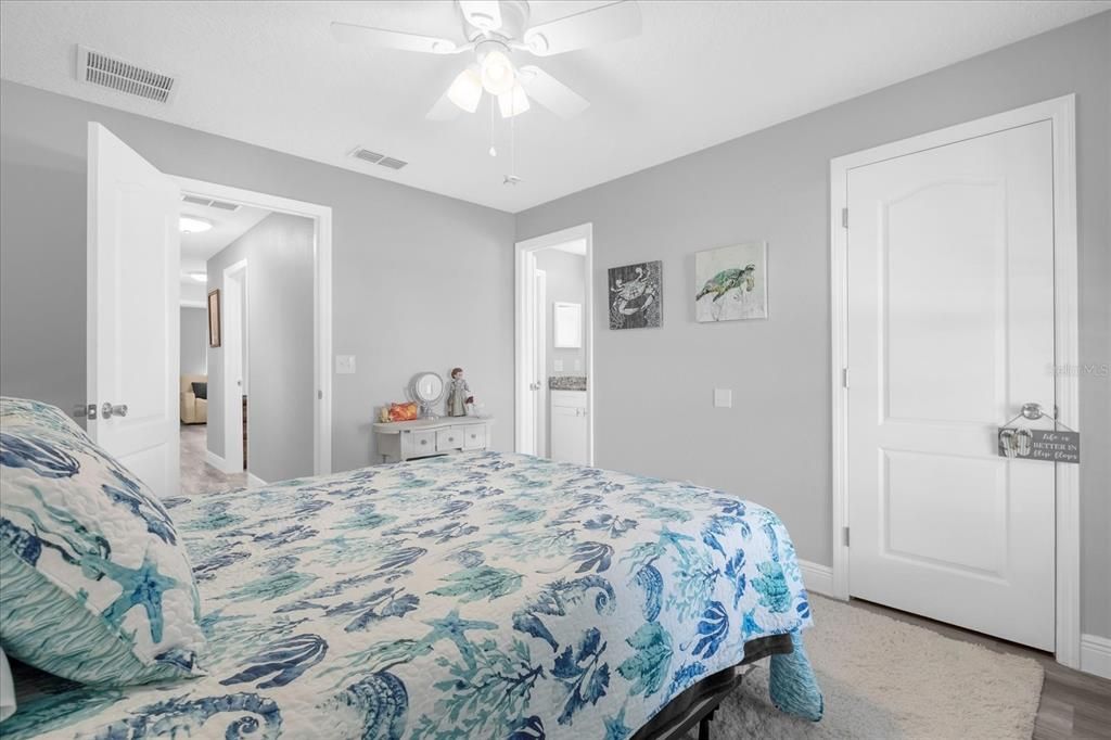 Bedroom 2 with Walk-in  Closet and Jack & Jill Bathroom