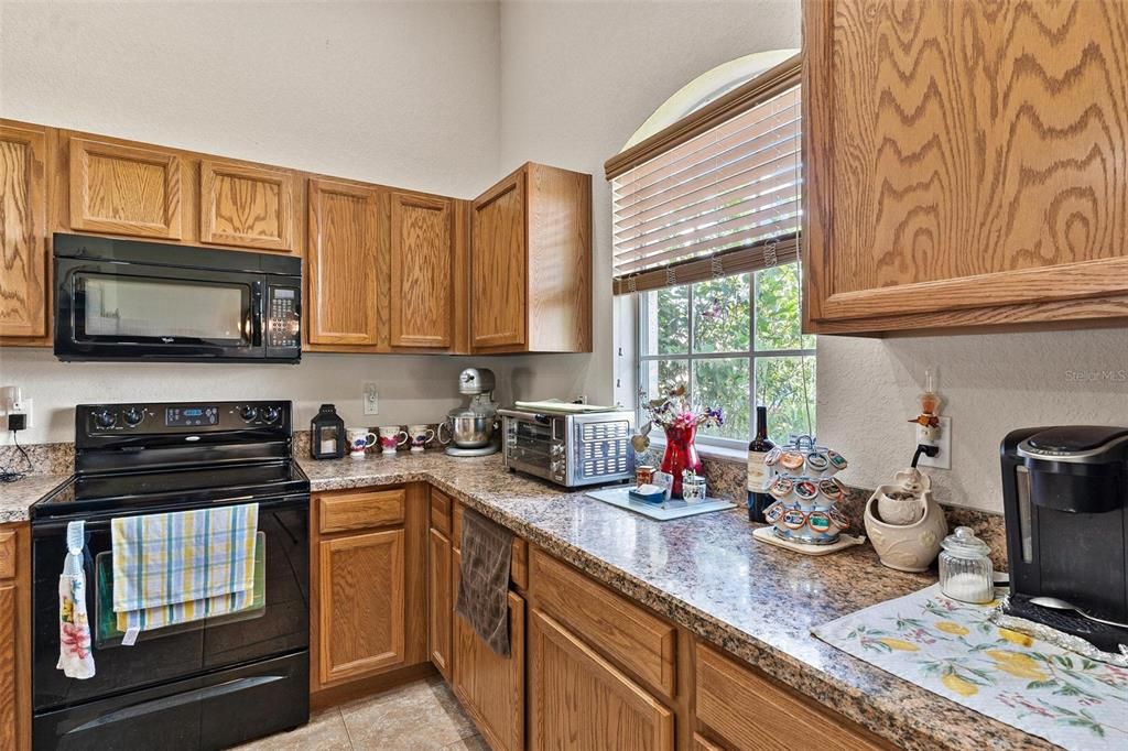 Kitchen with Solid Wood Cabinets