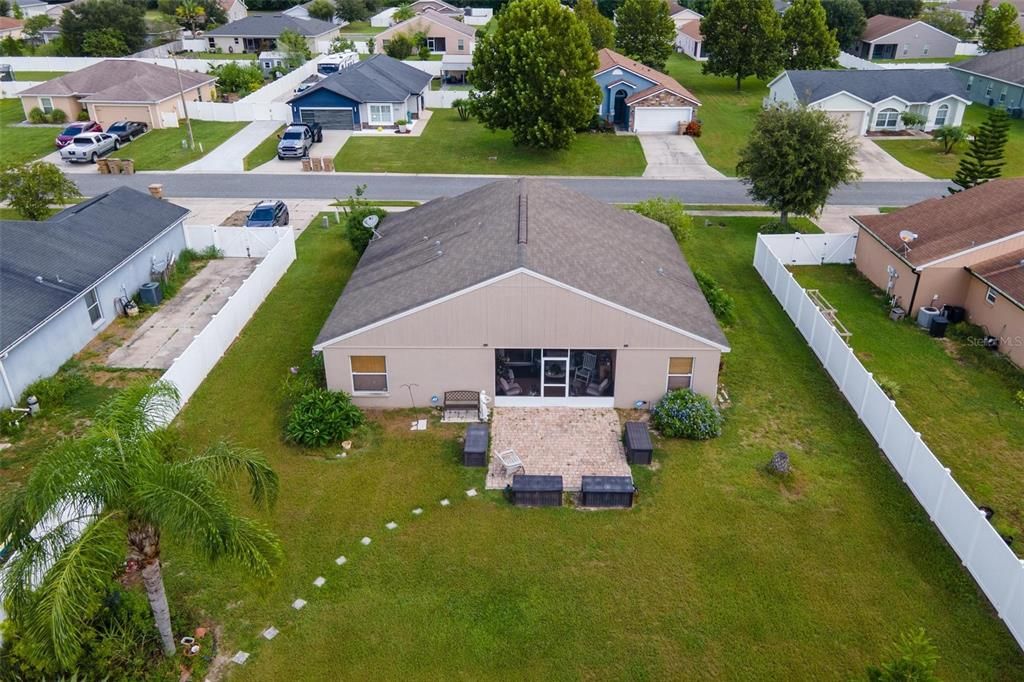 Aerial of Back Exterior