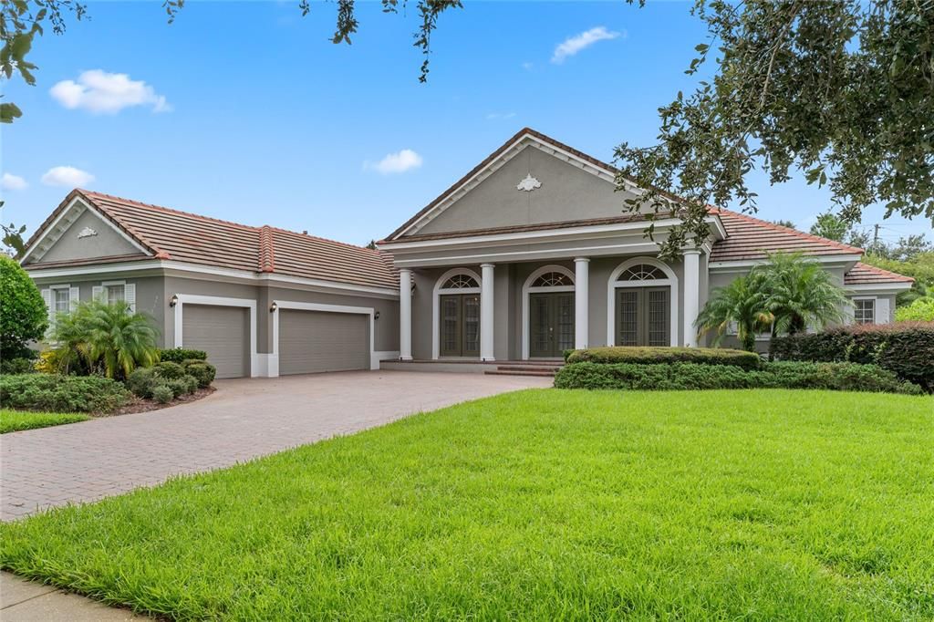 Front angled garage view