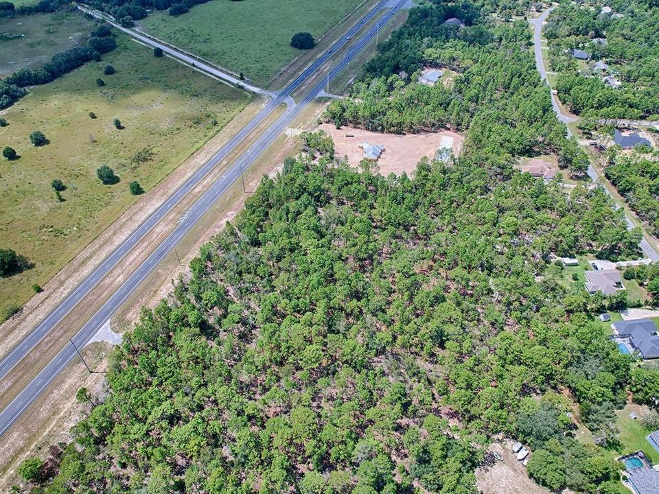 Aerial View Of Homesite w/ Preserve Across The Street