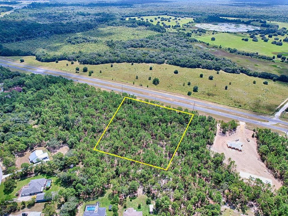 Aerial View Of Homesite w/ Preserve Across The Street