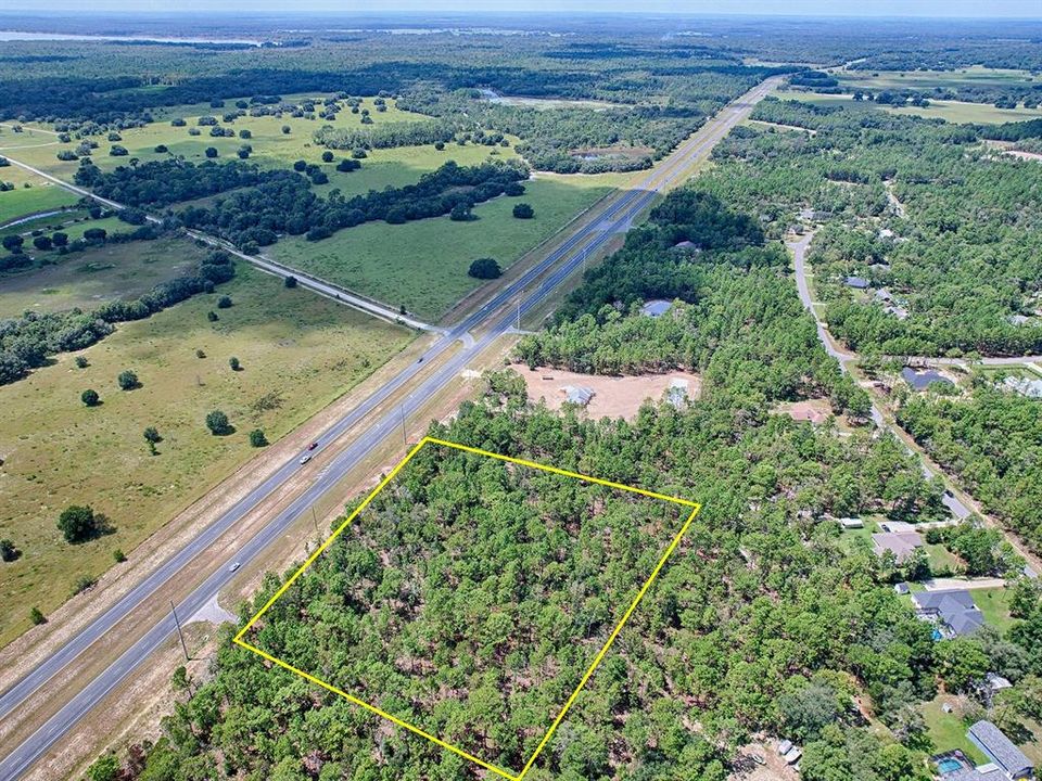 Aerial View Of Homesite w/ Preserve Across The Street