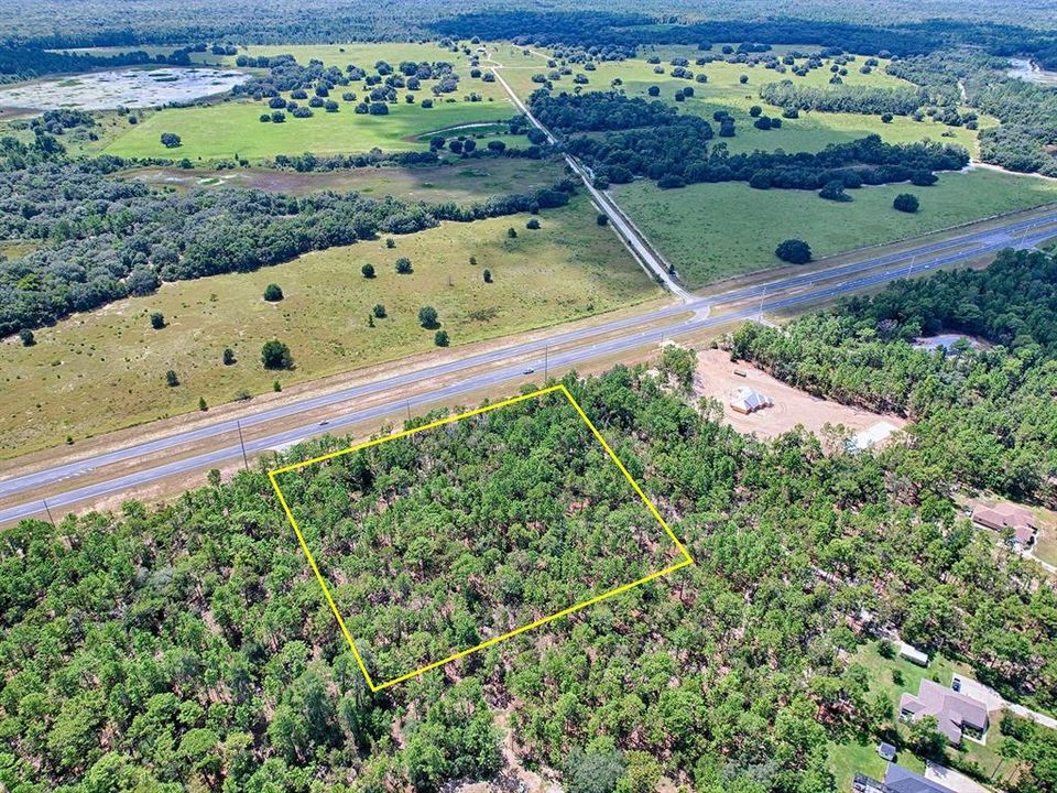 Aerial View Of Homesite w/ Preserve Across The Street