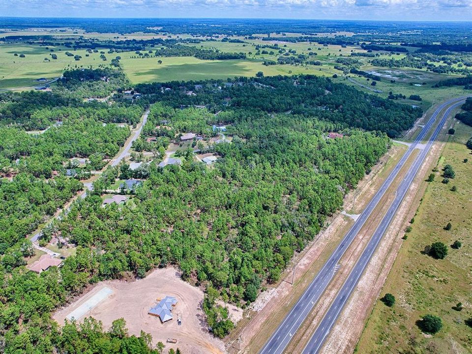 Aerial View Of Homesite w/ Preserve Across The Street