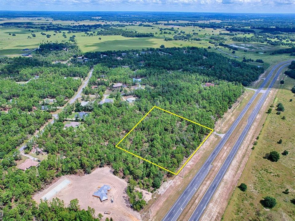 Aerial View Of Homesite w/ Preserve Across The Street