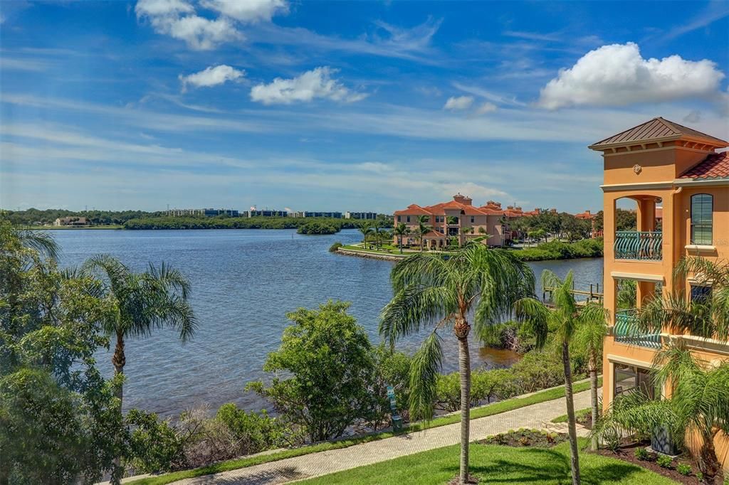 Spectacular water view from the living area