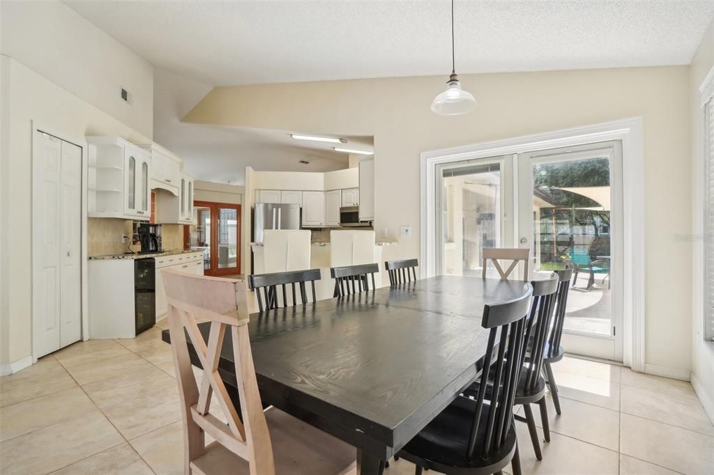 Dining area off kitchen