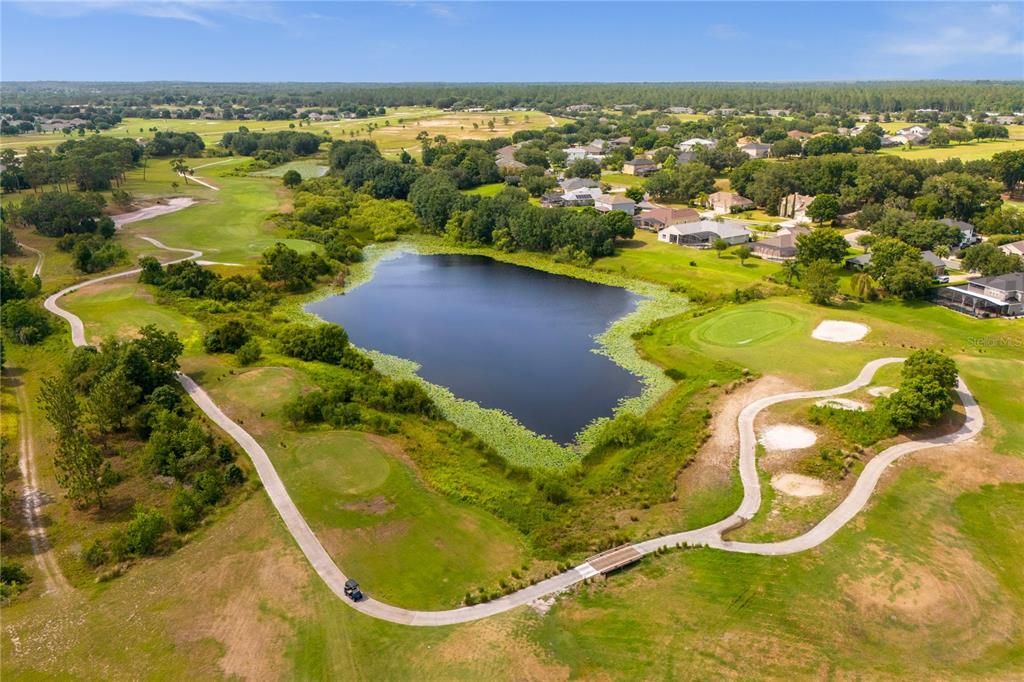 Golf course and water views