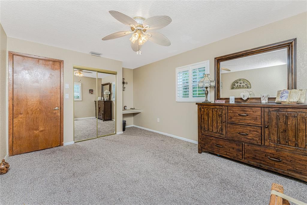 4th bedroom with built in desk