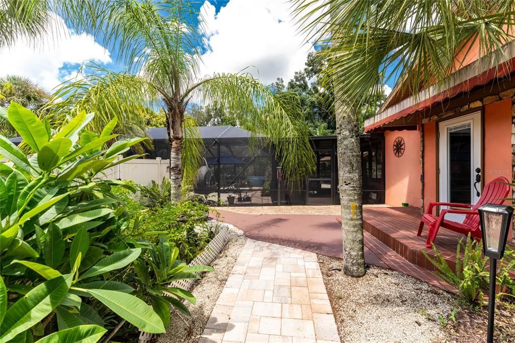 Master suite courtyard