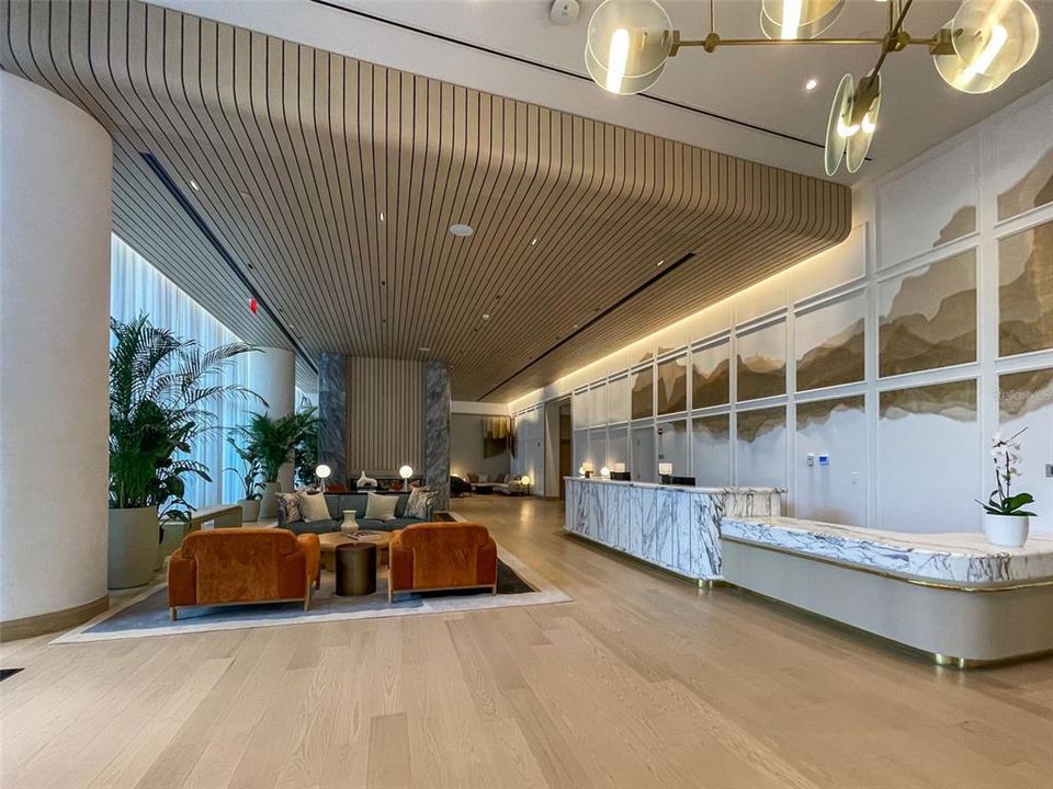 Front lobby entrance/concierge desk