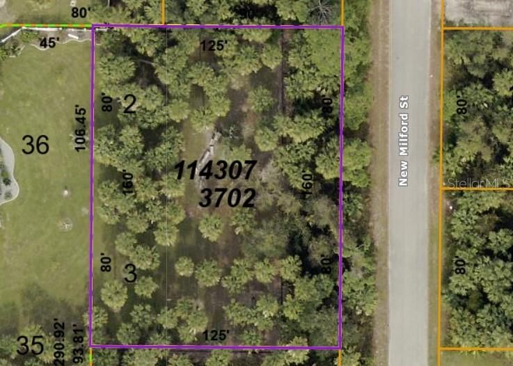 Lot Size 160 x 125  Partially Fenced  approx 0.44 acre, 20,000 square feet