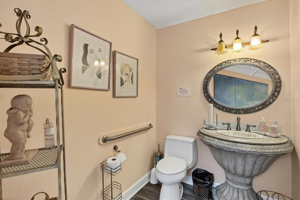 Large private 1/2 bathroom