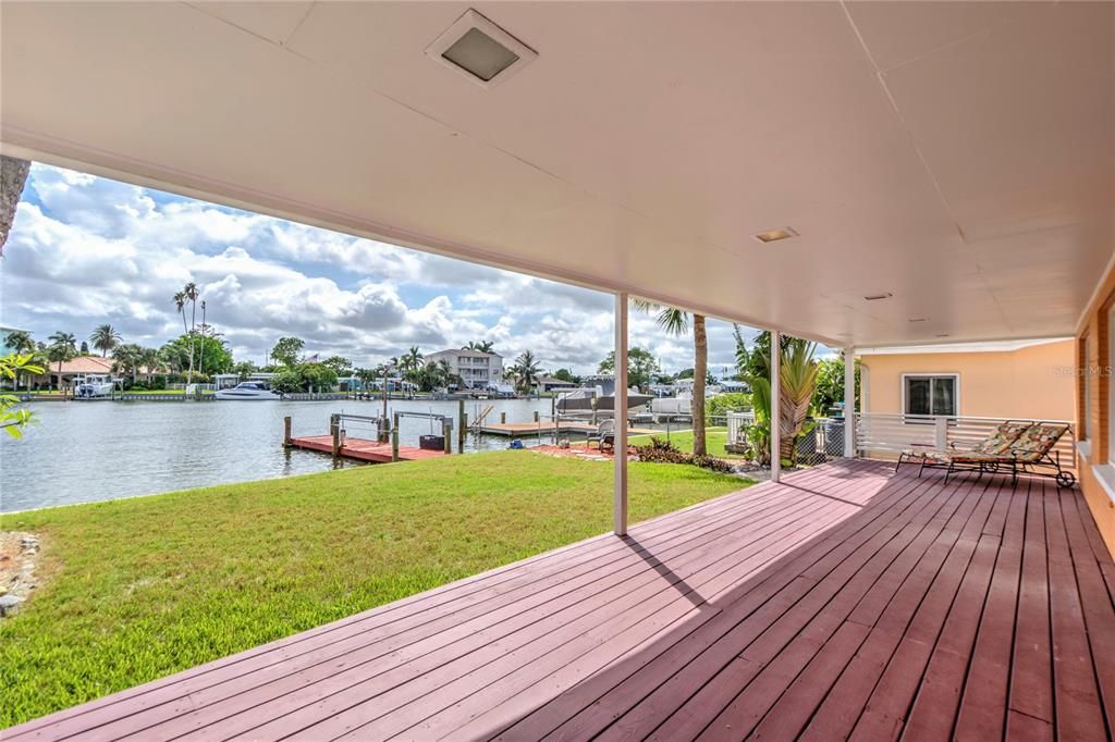 View of the water from the back porch