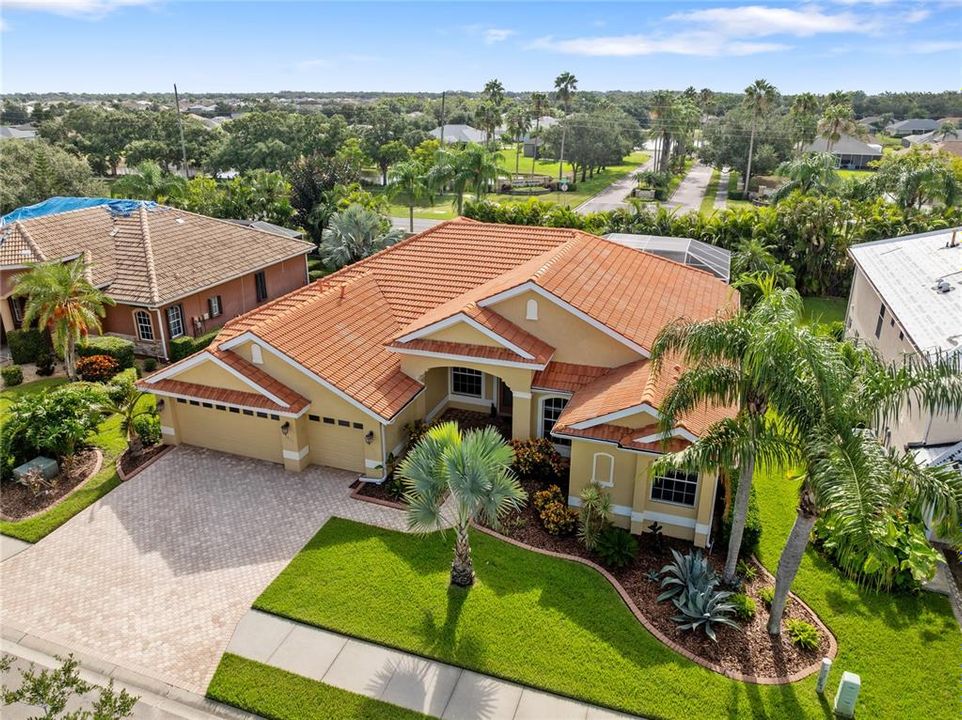 Aerial View of Front Yard