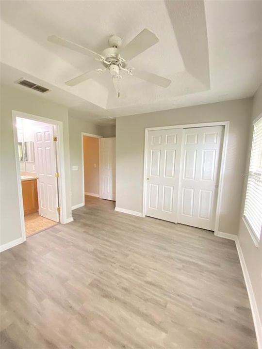 Master bedroom. new paint and wood floor