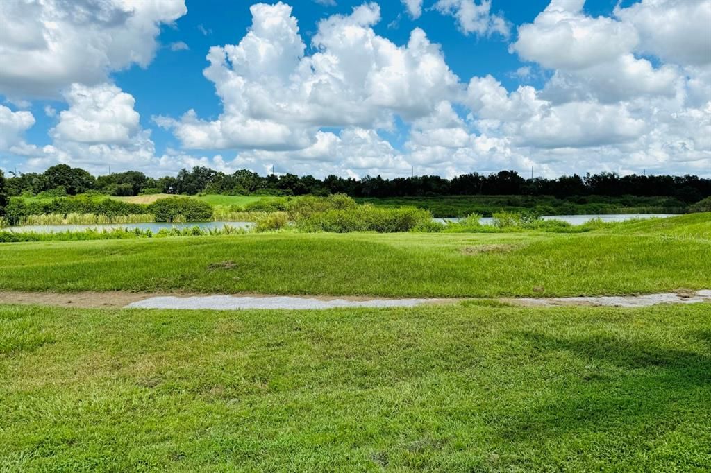 walking trails & back yard view