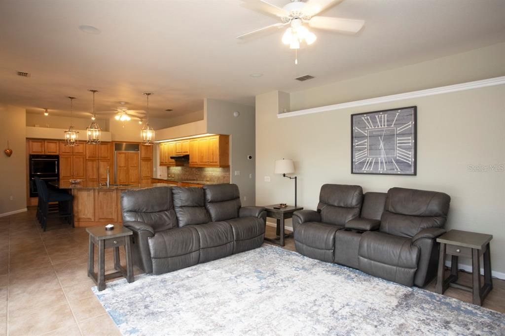 Family Room & Kitchen view