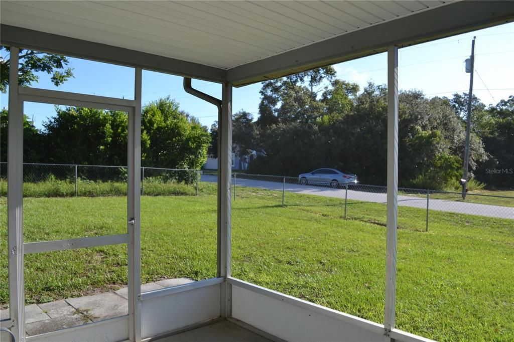 Rear patio