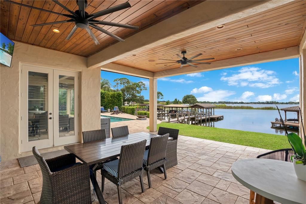 Great covered porch with like views