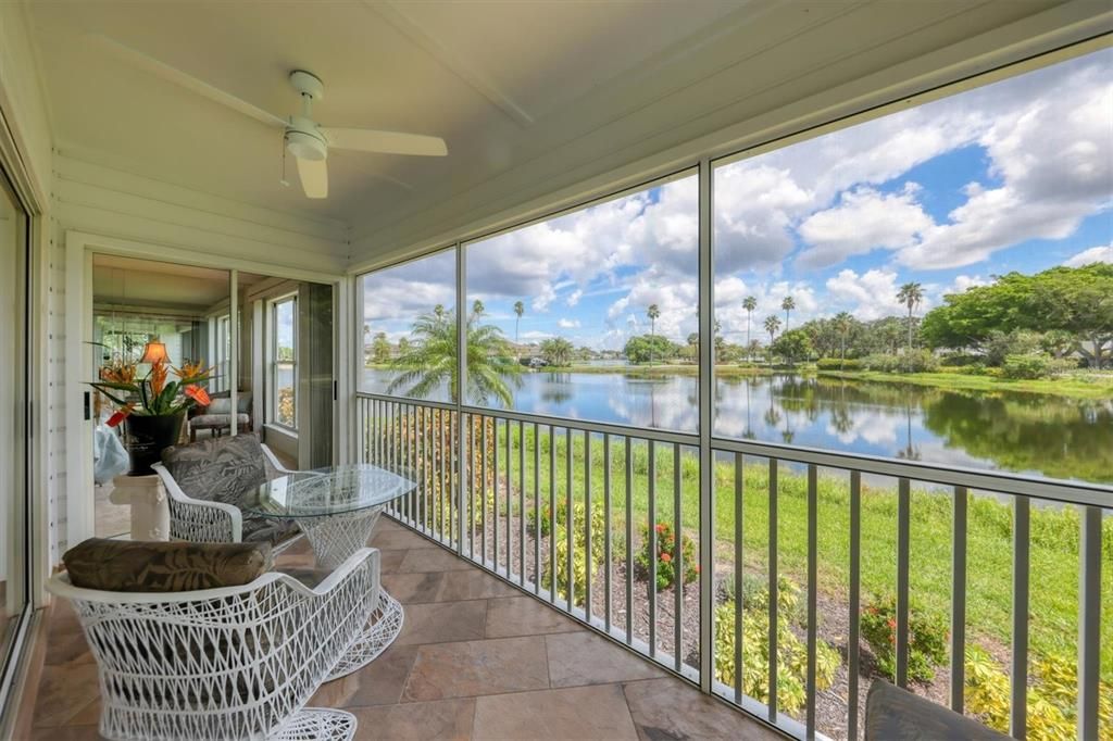 Step onto your private screened porch from both the master bedroom and living room