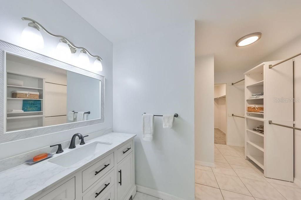 Master bathroom vanity