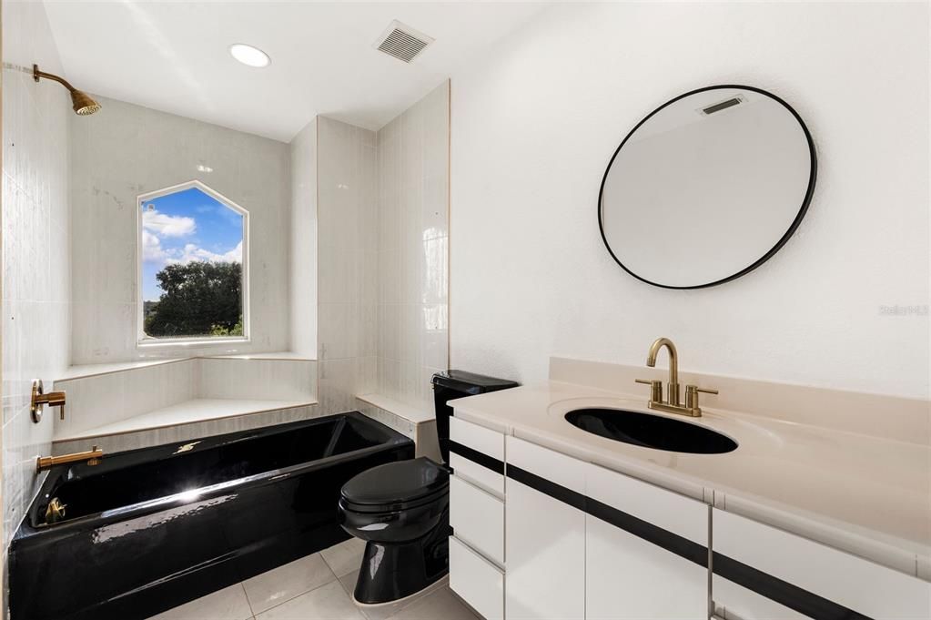 Upstairs guest bathroom