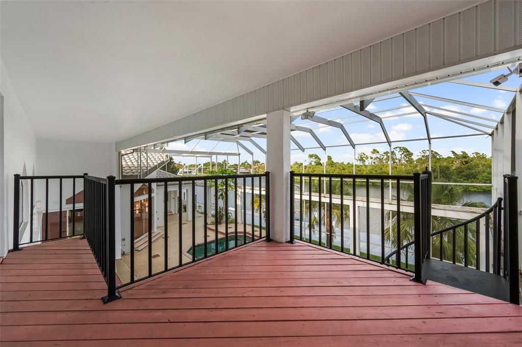 Upstairs balcony, accessible through bedroom and hallway