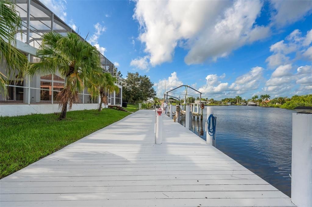 Canal view from 80-foot Dock