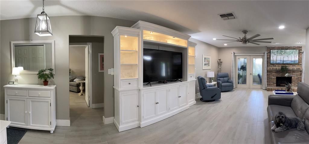 Living room and doorway to hall