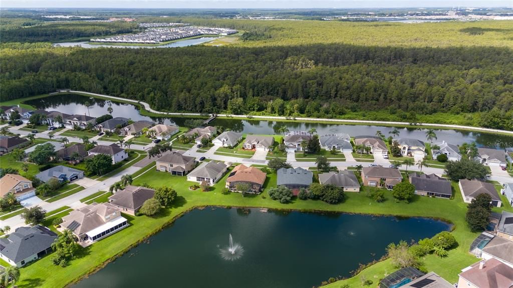 Aerial view of Shingle Creek Regional Park