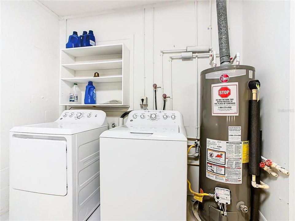 Laundry in garage