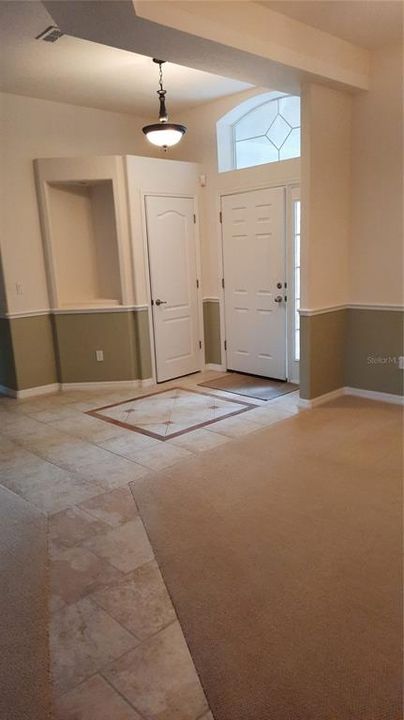 Walkway from the kitchen to entry foyer