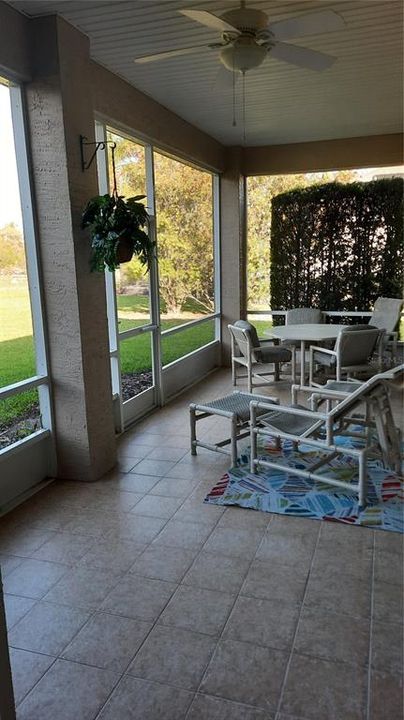 Screened rear porch