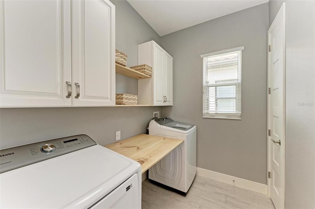 Interior laundry room