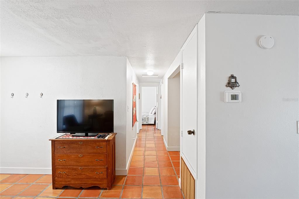 Hallway to the bedrooms and bathroom.