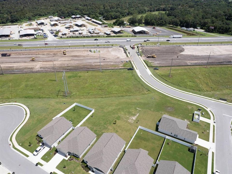 Aerial view of the community.